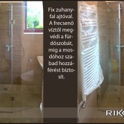 146 zuhanyzó üvegfal ajtóval