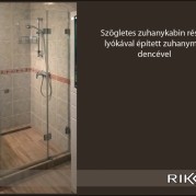 181 zuhanykabin szögletes