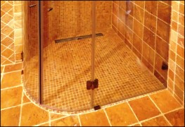 Egyedi téglalap alapú íves zuhanykabin